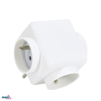 ROZGAŁĘŹNIK +"0" 3xGN 16A + 2xUSB MAX.2.4A