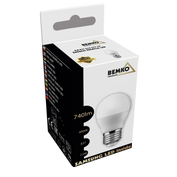 ŹRÓDŁO LED SAMSUNG INSIDE 230V E27 G45 7,5W 740LM 4000K 200ST