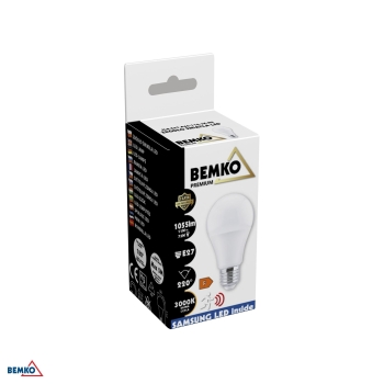 ŹRÓDŁO LED SAMSUNG INSIDE 230V E27 A60 11W 1055LM 3000K 220ST Z CZUJNIKIEM MV I ZMIERZCHU