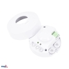 CZUJNIK MIKROFALOWY 1200W 360* IP20 OKRĄGŁY BIAŁY