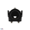 UCHWYT REGULOWANY DO OPRAW Z UCHWYTEM FI50mm NA SŁUPACH Z FI60mm CZARNY