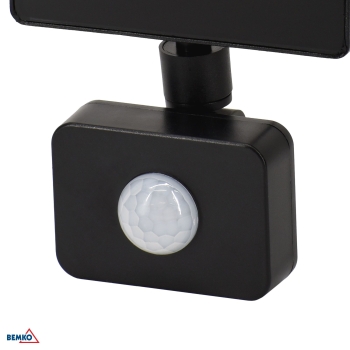 NAŚWIETLACZ LED SMD LOFOT   10W 6000K   870LM IP65 CZARNY CZ. PIR