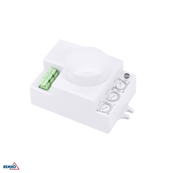 CZUJNIK MIKROFALOWY 1200W 360* IP20 PROSTOKĄTNY BIAŁY mini
