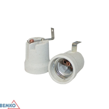 OPRAWKA CERAMICZNA E27 Z UCHWYTEM L