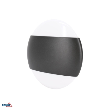 OPRAWA ELEWACYJNA VALANT 10W 3000K 800LM IP65 160X56MM OKRAGŁA GRAFIT