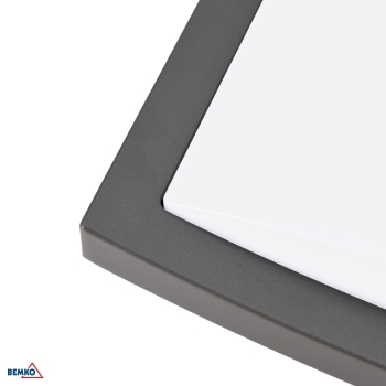 OPRAWA ELEWACYJNA VALANT 20W 3000K 1400LM IP65 243X243X73MM PLAFON GRAFIT