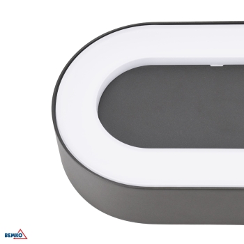 OPRAWA ELEWACYJNA VALIT 10W 3000K 800LM IP65 203X45X123MM OWALNA GRAFIT