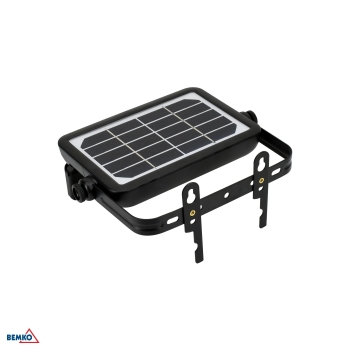 NAŚWIETLACZ SOLARNY LED SOLEN 5W 500LM 4000K IP65 CZARNY CZ. PIR