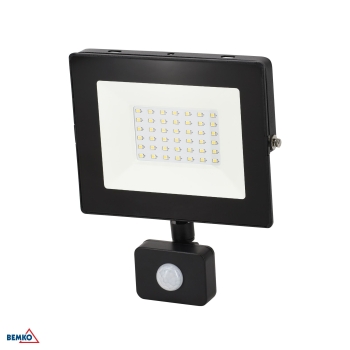 NAŚWIETLACZ LED SMD KASTEL 30W 4000K 2800LM IP65 CZARNY CZ. PIR