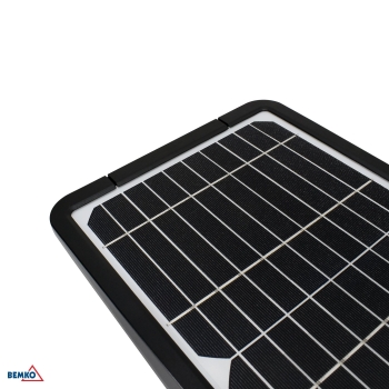 SOLARNA OPRAWA ULICZNA LED SOLGER 15W 1600LM 4000K IP65 CZARNA CZ. PIR