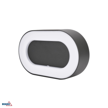 OPRAWA ELEWACYJNA VALIT 10W 3000K 800LM IP65 203X45X123MM OWALNA GRAFIT