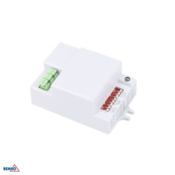 CZUJNIK MIKROFALOWY 500W 360* IP20 PROSTOKĄTNY BIAŁY DIP-SWITCH