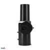 UCHWYT REGULOWANY DO OPRAW Z UCHWYTEM FI60mm NA SŁUPACH Z FI60mm CZARNY