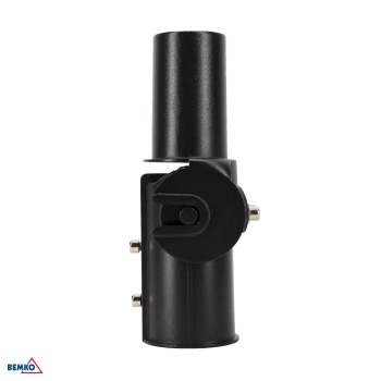 UCHWYT REGULOWANY DO OPRAW Z UCHWYTEM FI60mm NA SŁUPACH Z FI60mm CZARNY