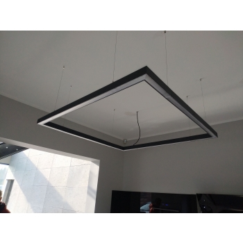 OPRAWA QUALIS SQUARE 34X34 30W 4K SREBRNA KLOSZ PC MIKRO