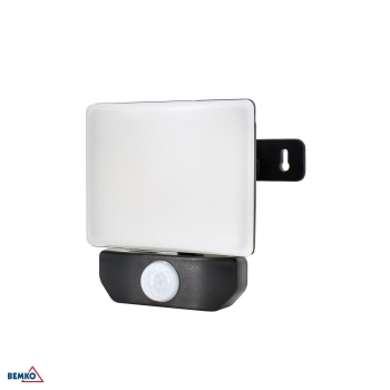 NAŚWIETLACZ LED LFX 10W 4000K 900LM IP65 CZARNY CZ. PIR