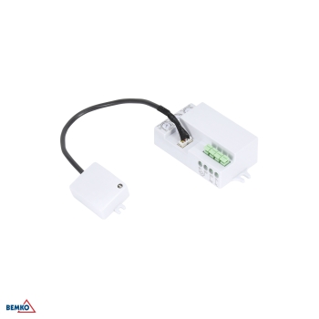CZUJNIK MIKROFALOWY 1200W 360* IP20 PROSTOKĄTNY BIAŁY Z SONDĄ