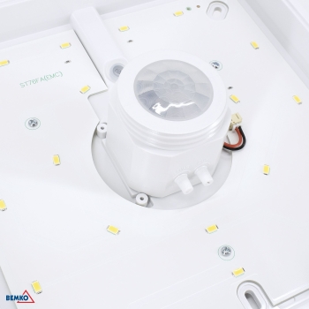 PLAFONIERA LED DORIA 12W 4000K 1000LM IP20 KWADRAT CZ. PIR