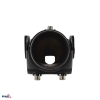 UCHWYT REGULOWANY DO OPRAW Z UCHWYTEM FI60mm NA SŁUPACH Z FI60mm CZARNY
