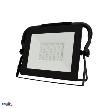 NAŚWIETLACZ LED SMD KASTEL 50W 6000K 4500LM IP65 CZARNY 1,5M PRZENOŚNY