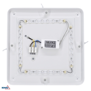 PLAFONIERA LED TOFIR 16W 4000K 1250LM IP40 KWADRAT