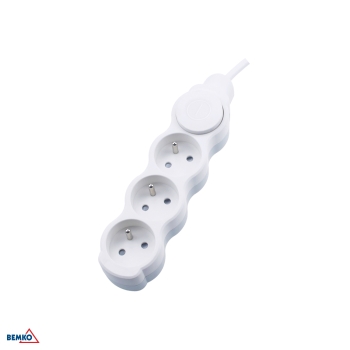 PRZEDŁUŻACZ NA 3X 2P+Z+WYŁ. 1.0MM X 5.0M