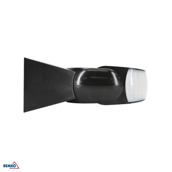 CZUJNIK RUCHU 1200W 180* IP65 CZARNY
