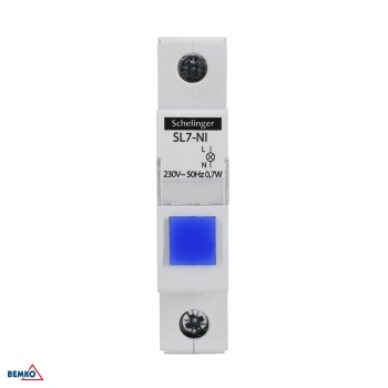 LAMPKA SYGNALIZACYJNA LED SL7 NIEBIESKA SCHELINGER