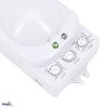 CZUJNIK MIKROFALOWY 1200W 360* IP20 PROSTOKĄTNY BIAŁY