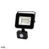 NAŚWIETLACZ LED SMD LOFOT   10W 6000K   870LM IP65 CZARNY CZ. PIR