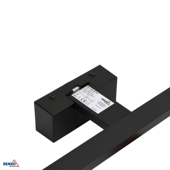 KINKIET LED KEIRA 12W 4000K 60CM IP44 CZARNY