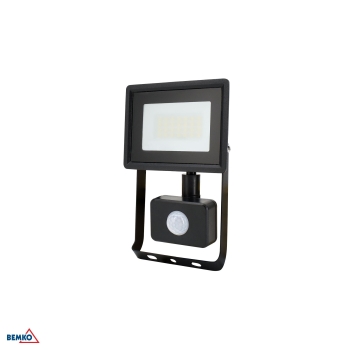NAŚWIETLACZ LED SMD KASTEL 20W 4000K 1640LM IP65 CZARNY CZ. PIR