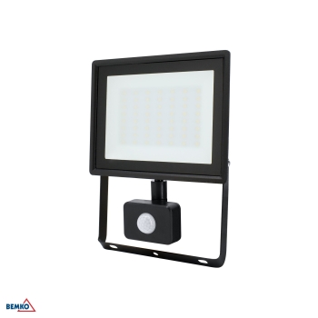 NAŚWIETLACZ LED SMD KASTEL 50W 6500K 4320LM IP65 CZARNY CZ. PIR